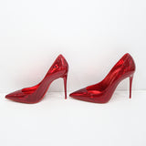 Christian Louboutin クリスチャンルブタン ヒール パンプス 37サイズ メタリック レッド レディース 靴 箱袋 H22882