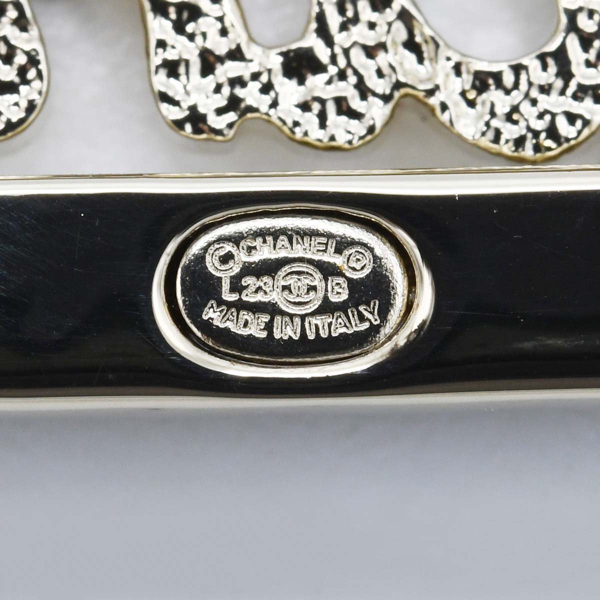 CHANEL シャネル バレッタ ヘアクリップ L23B ラインストーン フェイク