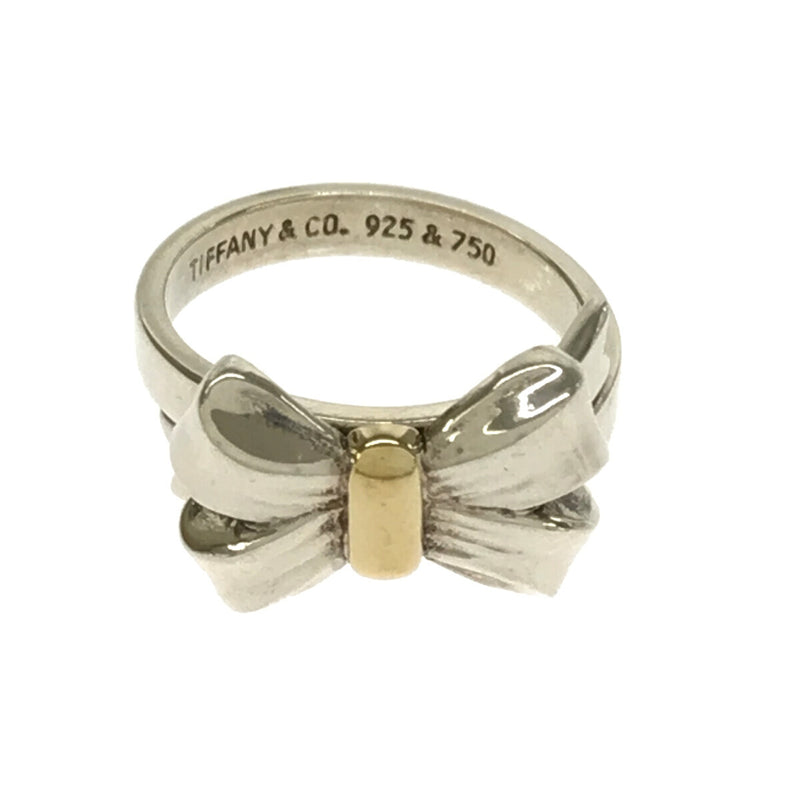 TIFFANY&Co ティファニー リボン リング 指輪 925 750 約11.5号 総重量約6.1g アクセサリー H15339-2
