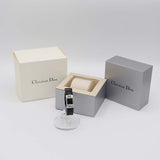 腕時計 稼働 Christian Dior ディオール D102-100 CF8549 クォーツ 黒文字盤 2025.6電池交換済 箱有 M1216