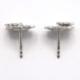 Georg Jensen ジョージジェンセン スティーヌゴヤ コラボ ピアス デイジー シルバー 925 約2.8g ホワイト系 アクセサリー H16443
