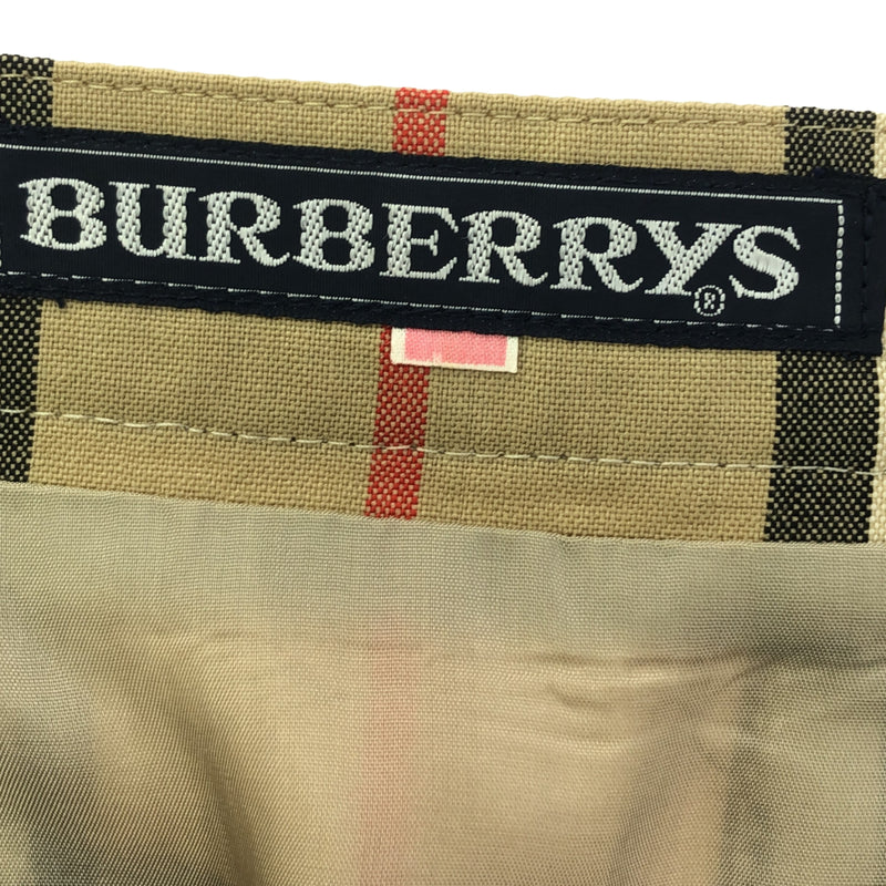 BURBERRY バーバリー スカート フレアスカート ボトムス ノバチェック ブラウン レディース ok360-7