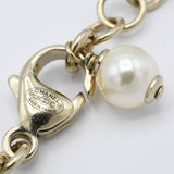 CHANEL シャネル 二連ネックレス C20 ココマーク フェイクパール ラインストーン レディース アクセサリー 箱有 H16376