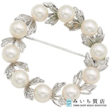 MIKIMOTO ミキモト ブローチ パール シルバー 約6.7g アクセサリー 箱ケース H24747