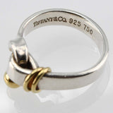 TIFFANY & Co. ティファニー フック＆アイ リング 約7.5号 925 750 3.7g アクセサリー M2216-3