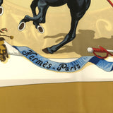HERMES エルメス カレ90 PLAZA DE TOROS 闘牛場 シルク100％ ベージュ系 スカーフ 箱有 H20313