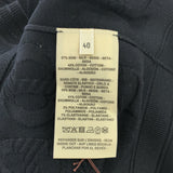 エルメス HERMES カーディガン 40 サイズ ブラック シェーヌダンクル 3E2706D3 衣類 服 シルク 綿 23k281-2