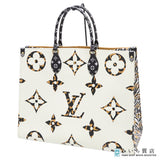 LOUIS VUITTON ルイヴィトン LV M44675 ジャングル オンザゴーGM イヴォワール トートバッグ ハンドバッグ 鞄 袋有 H16179