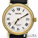 腕時計 稼働 SEIKO セイコー 6R15-00V0 メカニカル 自動巻き AT 白色文字盤 ベルト尾錠社外品 25k355-6