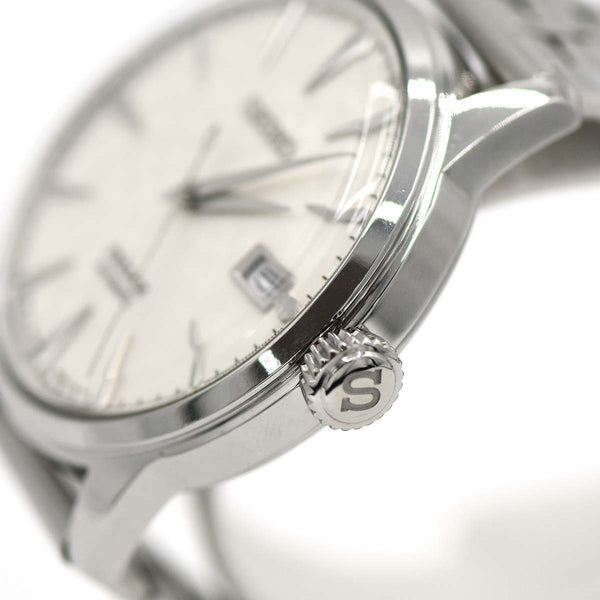 腕時計 稼働 SEIKO セイコー プレサージュ スタア バー 限定モデル SARY089 自動巻き 1000/1000 シルバー色文字盤 ベルト社外品 H9592