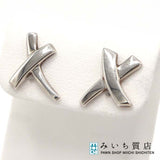 TIFFANY&Co. ティファニー ピアス キス シルバー 925 約2.5g レディース アクセサリー キャッチ社外品 H19021