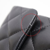 CHANEL シャネル ミニマトラッセ チェーンショルダーバッグ ラムスキン 18番台 鞄 ブラック シルバー金具 H10648