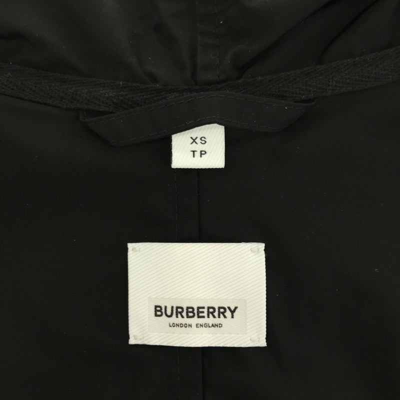 バーバリー Burberry ジャケット チェック柄 XS サイズ 8024031 フード メンズ パーカー ブラック 21s1056-1