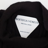 BOTTEGA VENETA ボッテガ リブニット トップス XLサイズ ウール100 ブラウン 長袖 レディース 26k228-3
