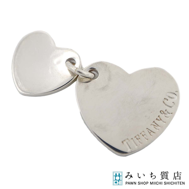 TIFFANY&Co. ティファニー ペンダントトップ ダブルハート タグ アクセサリー SV925 シルバー 9.9g H20792