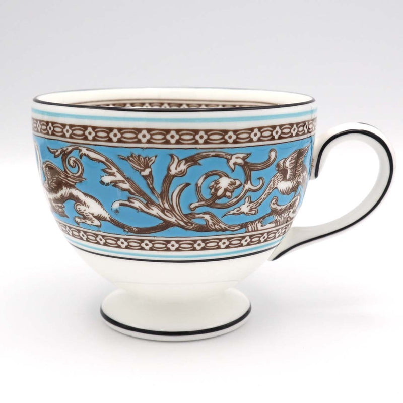 WEDGWOOD ウェッジウッド カップ&ソーサー 5客セット フロレンティーン ターコイズカラー 食器 洋食器 H18976