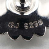 Georg Jensen ジョージジェンセン スティーヌゴヤ コラボ ピアス デイジー シルバー 925 約2.8g ホワイト系 アクセサリー H16443