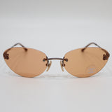CHANEL シャネル サングラス 4003 c116/74 57□19 ココマーク リムレス 度なし 眼鏡 メガネ オレンジ系 ケース・箱 H25199