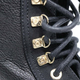 CHANEL シャネル レースアップブーツ G38086 ココマーク ブラック サイズ36 23cm レディース H21871