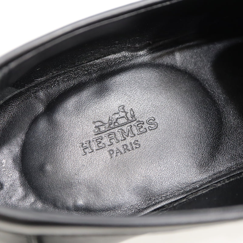 HERMES エルメス モカシン デスタン ケリー WS212114Z 2110 レザー 36 1/2 約23.5cm ブラック レディース 23k388-1