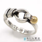 TIFFANY&Co. ティファニー リング フックアンドアイ 11号 シルバー 925 ゴールド 750 2.8g アクセサリー 23k688-1