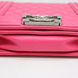 CHANEL シャネル ボーイシャネル マトラッセ チェーンショルダー ショルダーバッグ ラムスキン ピンク 鞄 k1101
