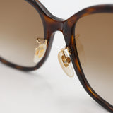 GUCCI グッチ サングラス 蜂 ビー GG0371SK 002 57□14-145 度なし ブラウン系 べっ甲 ケース袋 J434