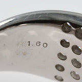 仕上済 Jeune ジュネ リング ダイヤモンド K18WG D1.60 14.0g ホワイトゴールド ジュエリー M1706