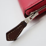 HERMES エルメス アザップロング シルクイン ウォレット ラウンドファスナー 長財布 A刻印 ピンク 24k882-1