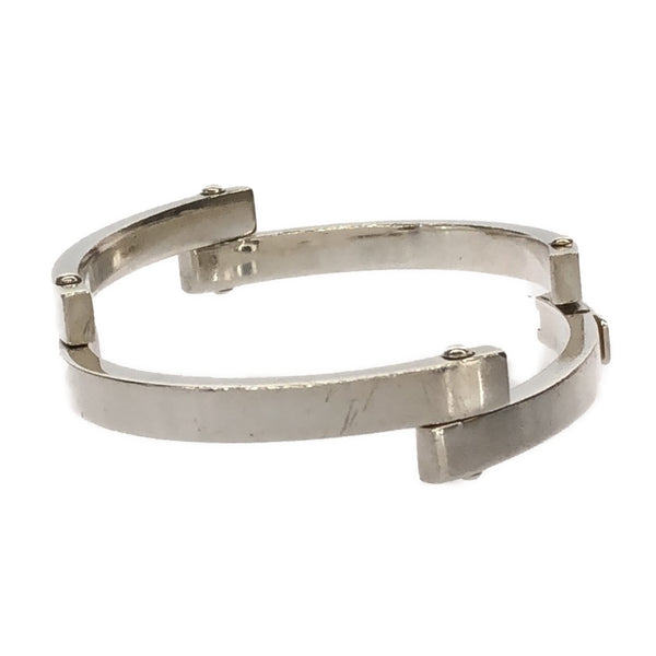GUCCI グッチ バングル ブレスレット プレート アクセサリー SV925 シルバー 重量約33.5g H2793