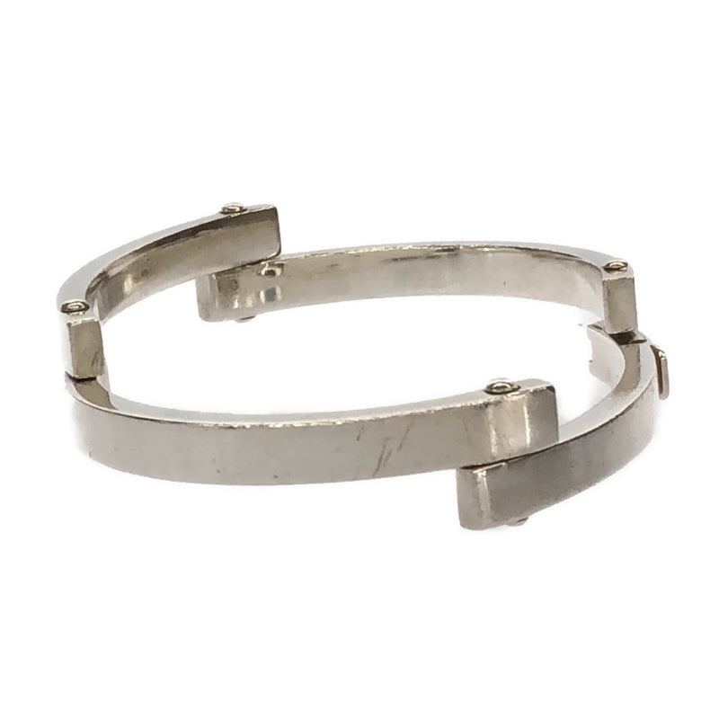 GUCCI グッチ バングル ブレスレット プレート アクセサリー SV925 シルバー 重量約33.5g H2793