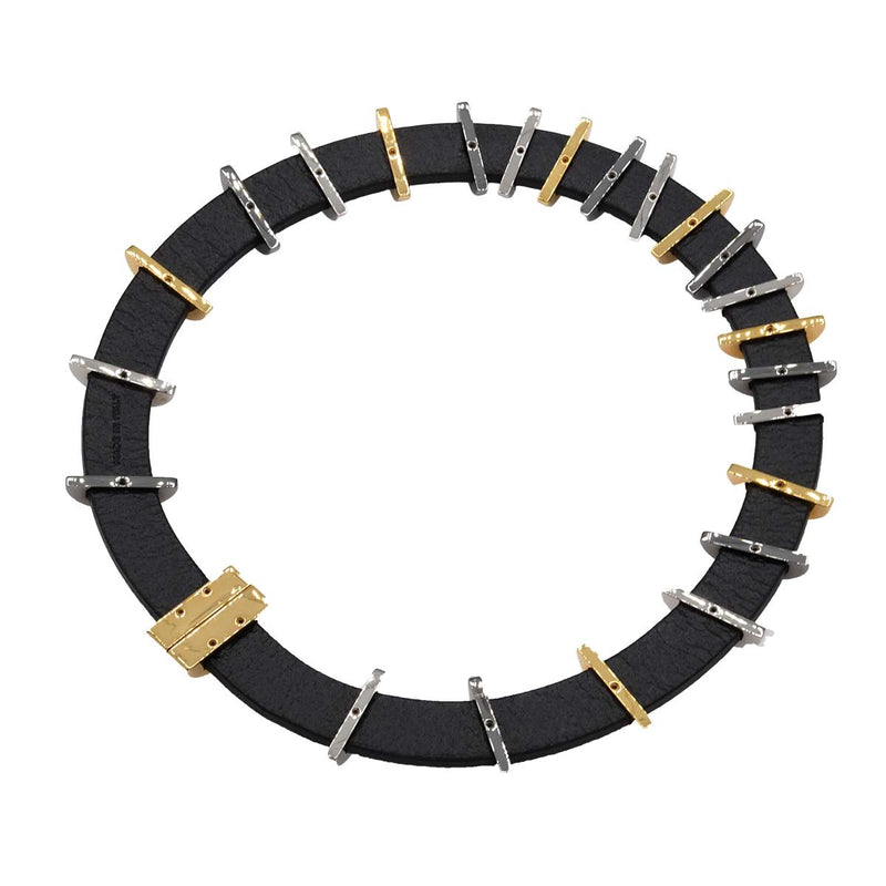 FENDI フェンディ ネックレス チョーカー レザー ブラック アクセサリー H9120