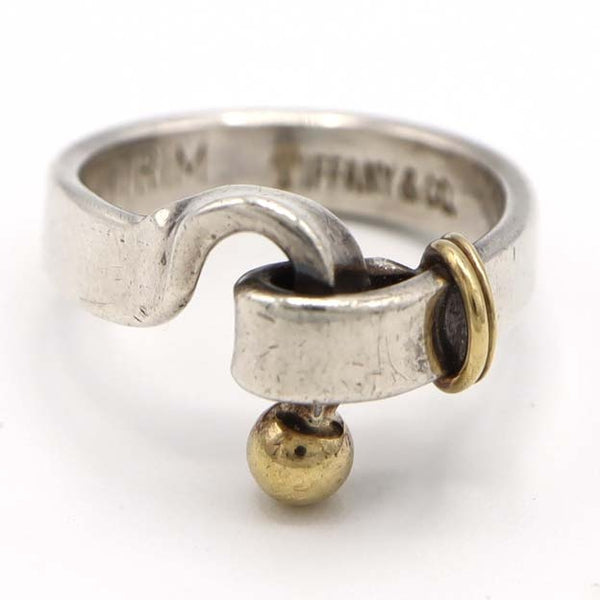 TIFFANY&Co. ティファニー リング フック＆アイ 11号 スターリングシルバー ゴールド K18 約4.8ｇアクセサリー H17922