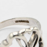 TIFFANY＆Co. ティファニー トリプル ラビングハート リング 指輪 925 シルバー 約11.5号 約2.6g 保管袋 H21660