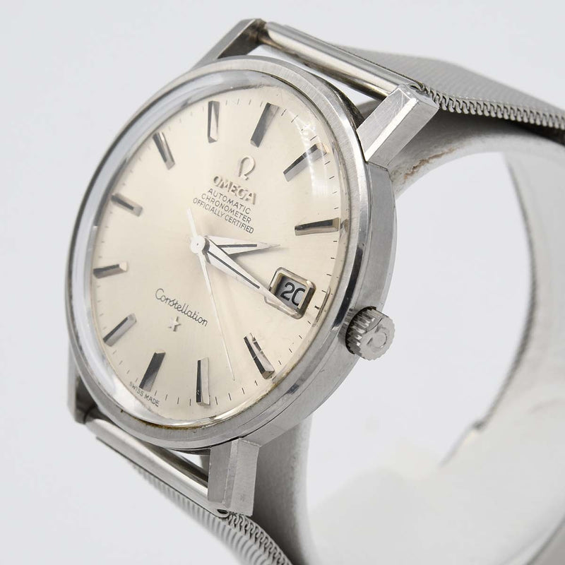 稼働 腕時計 OMEGA オメガ 168.018 cal.564 コンステレーション デイト 自動巻き AT シルバー色文字盤 メンズ H19357