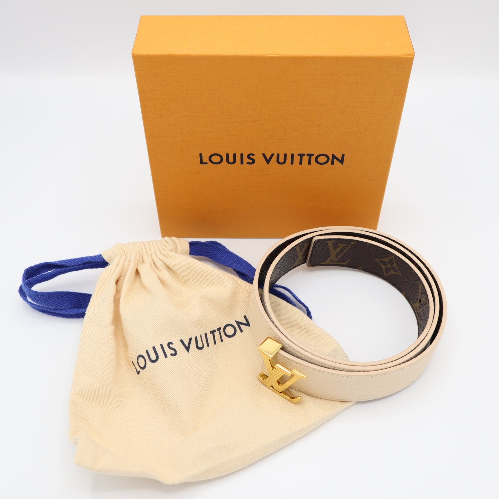 LOUIS VUITTON ルイ・ヴィトン イニシャル ベルト 30MM M0010 85