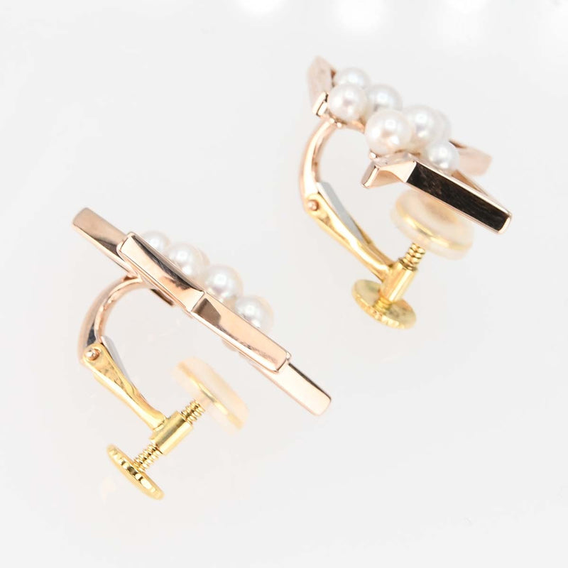 仕上げ済 TASAKI タサキ イヤリング アブストラクト スター SG750 パール 6.5g アクセサリー箱有 d188