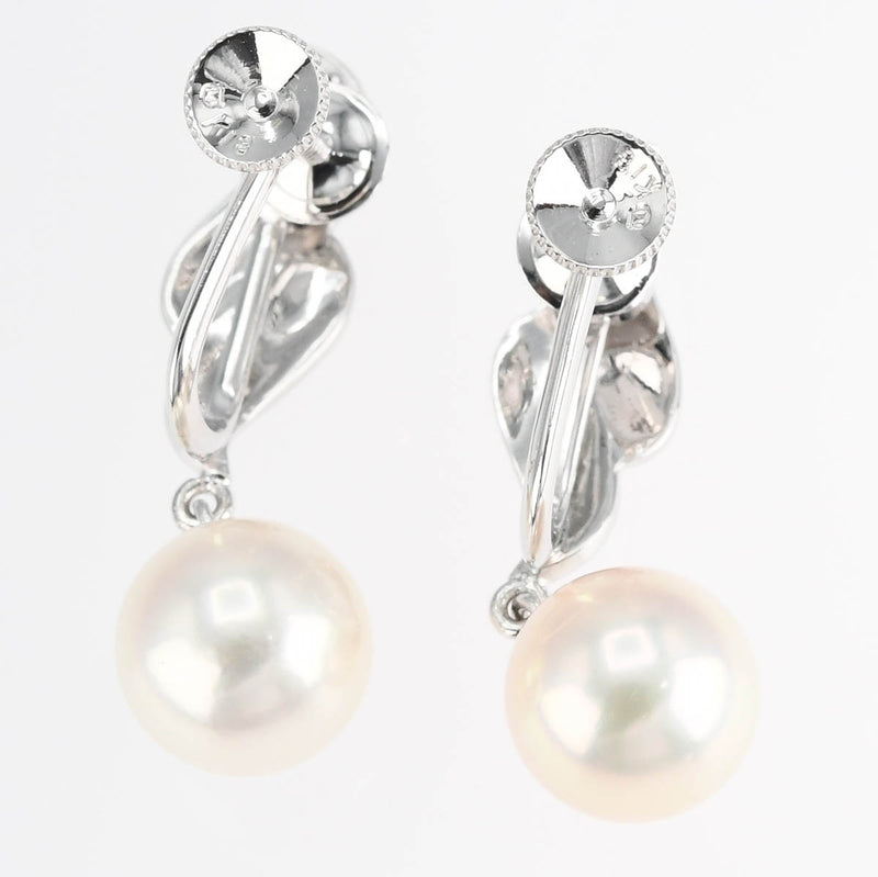 仕上済 MIKIMOTO ミキモト パール イヤリング K18 約6.3g ジュエリー ケース有 24k649-4
