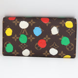 LOUIS VUITTON LV ルイヴィトン 財布 M81980 ポルトフォイユ・サラ 草間彌生 NM 箱袋 H23006!