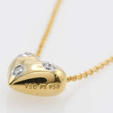 仕上げ済 TIFFANY&Co. ティファニー ネックレス  ドッツ ピンチド ハート 750 Pt950 約3.7ｇジュエリー H19749