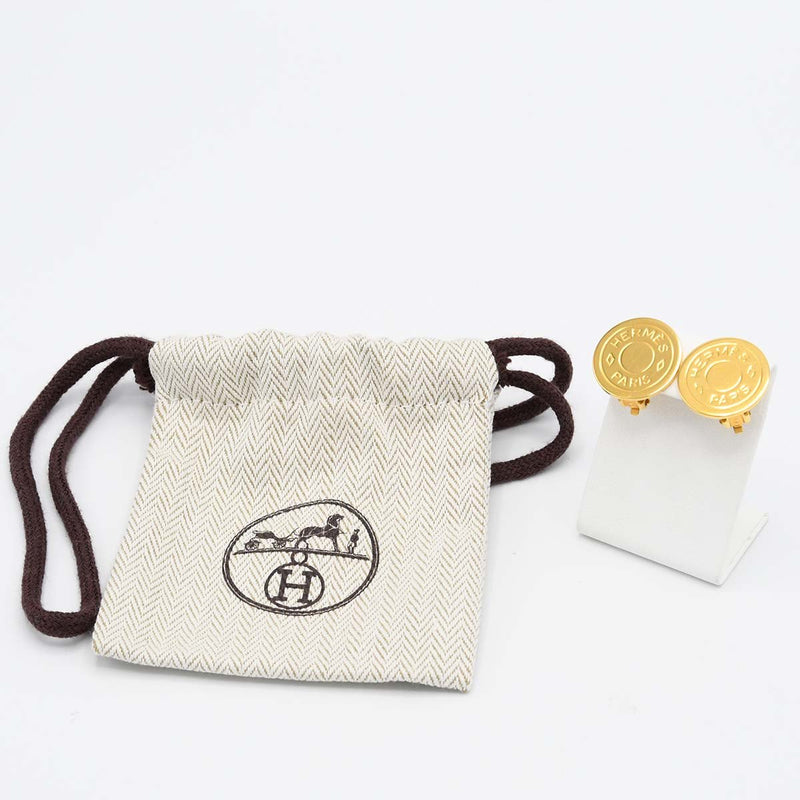 HERMES エルメス イヤリング セリエ ゴールドカラー 約7.4g アクセサリー 袋有 H10366