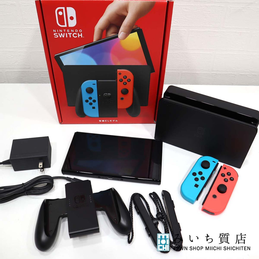 ニンテンドースイッチ Nintendo switch HEG-S-KABAA 有機ELモデル ネオンブルー ネオンレッド 本体 23s110 –  みいち質店