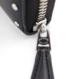 COACH コーチ アコーディオンジップウォレット・リベット CU707 グラブタンレザー ラウンドファスナー 長財布 ブラック H17415