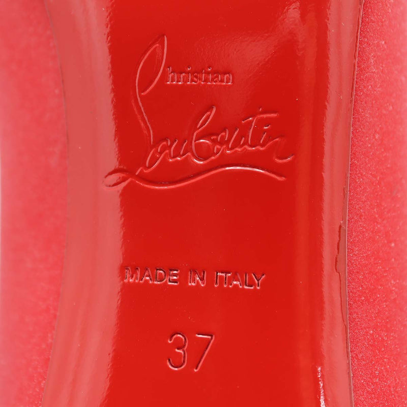 Christian Louboutin クリスチャン ルブタン ヒール パンプス 靴 37サイズ KATE85 レッド ラメ 箱有 H20791