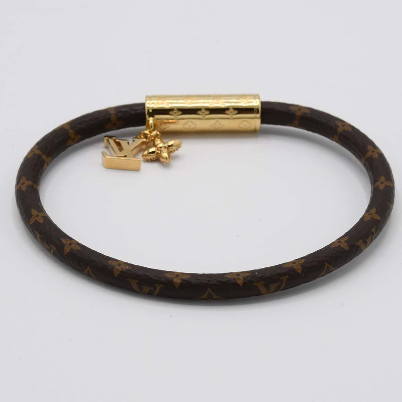 LOUIS VUITTON LV ルイヴィトン ブレスレット M1035F 17cm LVプッシュ モノグラム  アクセサリー 箱有 M4136