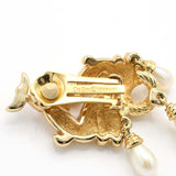 Christian Dior ディオール ゴールドフィッシュ イヤリング ネックレス セット フェイクパール アクセサリー まとめ ケースあり hi28