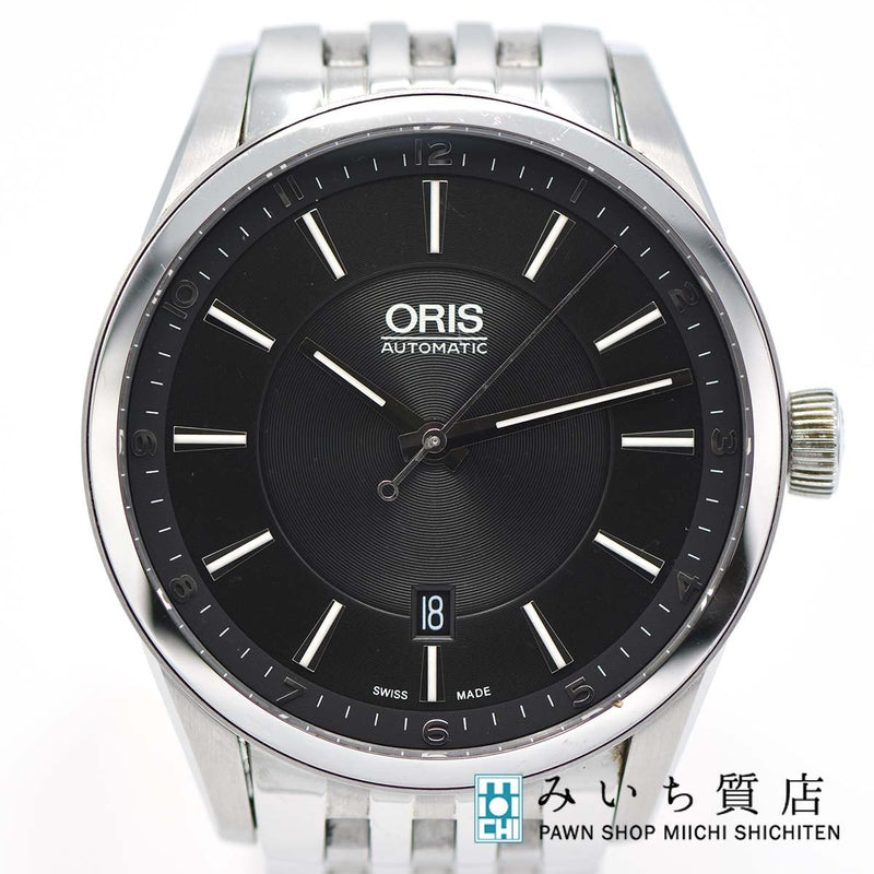 腕時計 稼働 オリス ORIS 7642B 33-52726 自動巻き デイト SS アーティックス 19S479-1