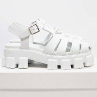 プラダ PRADA スポーティ フォームラバー サンダル 9 ホワイト プラダ PRADA スポーティ フォームラバー サンダル 9 ホワイト