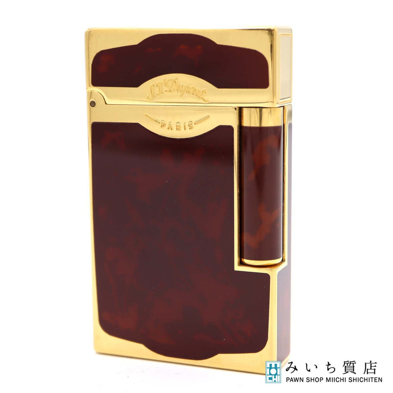 S.T. Dupont デュポン ガスライター モンパルナス マデューロ ライン2 LINE2 ダブルバーナー マーブル 着火確認済 H514