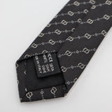 GUCCI グッチ ネクタイ GGロゴ ブラック シルク100 服飾小物 メンズ 26k303-43